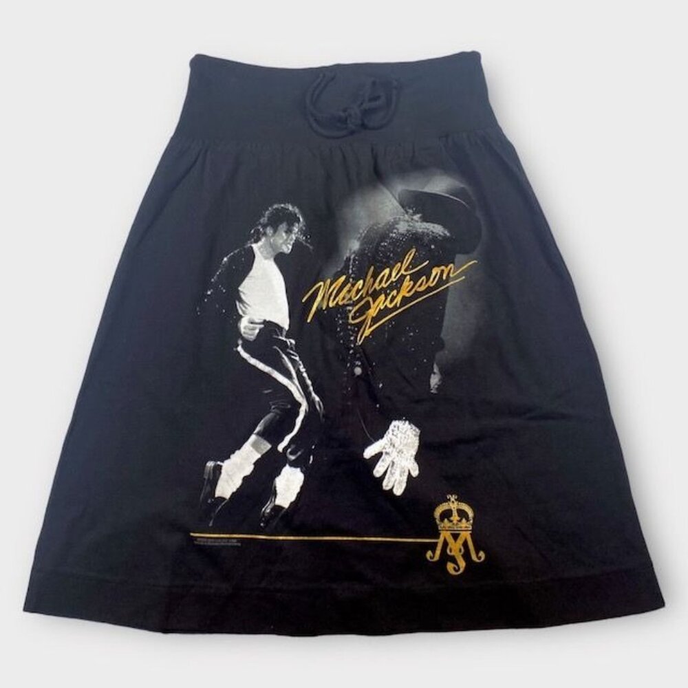 NWOT Michael Jackson Moonwalk Billie Jean Skirt Black Size Large - Picture 3 of 8